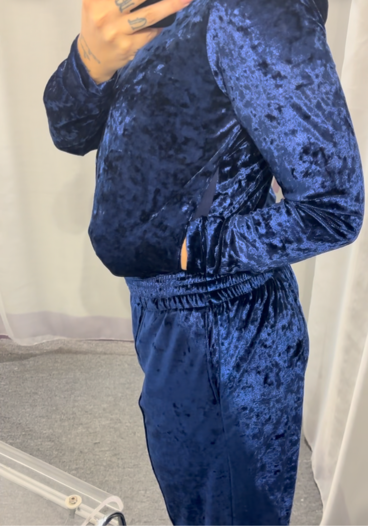 Campera Velvet Azul