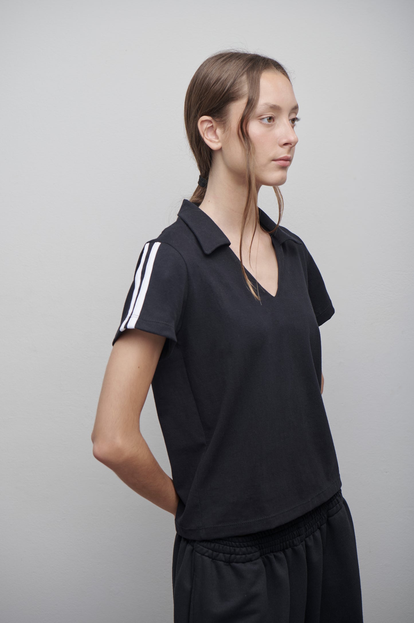 Camiseta polo negra