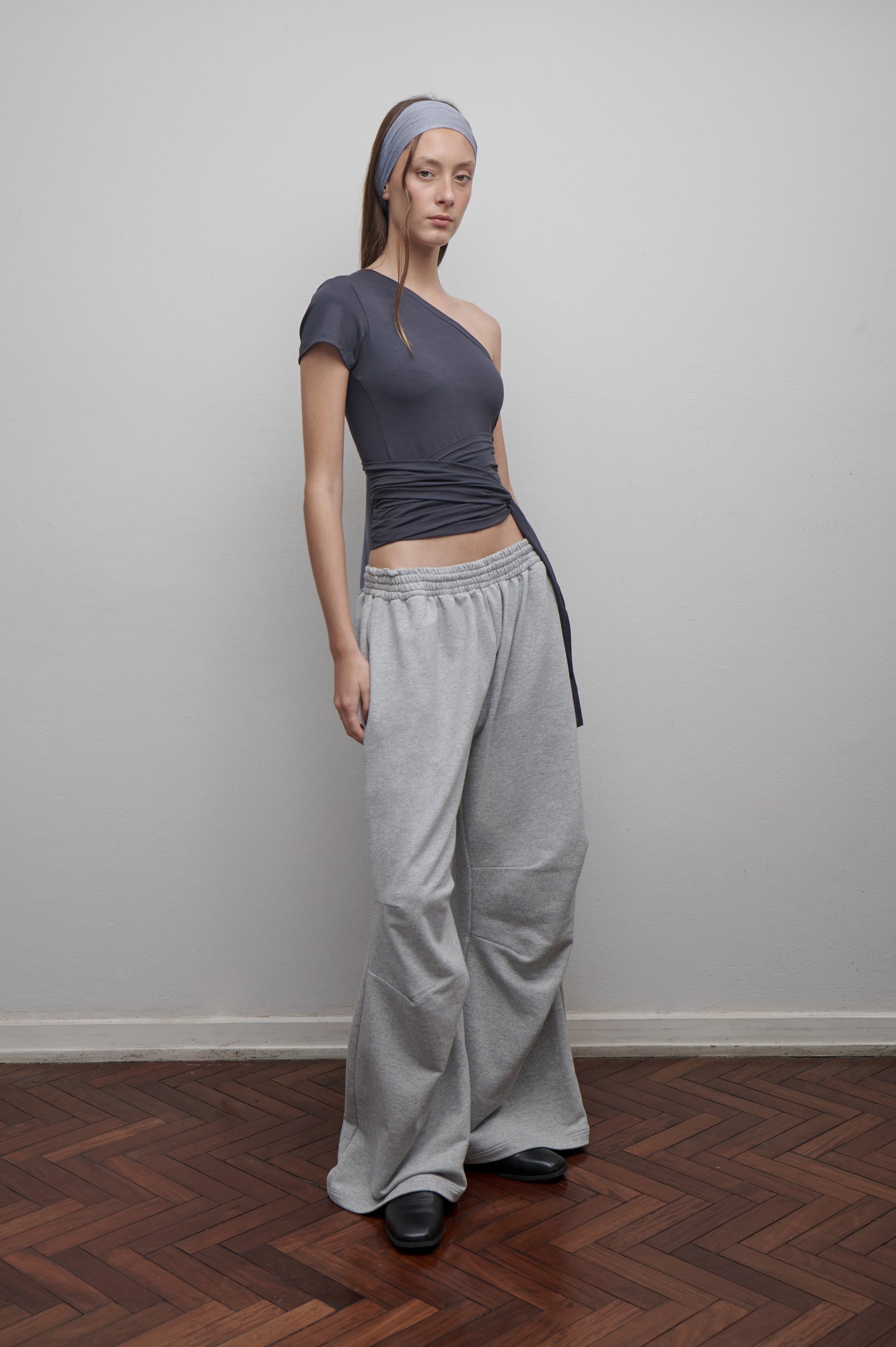Pantalón Unisex gris melange