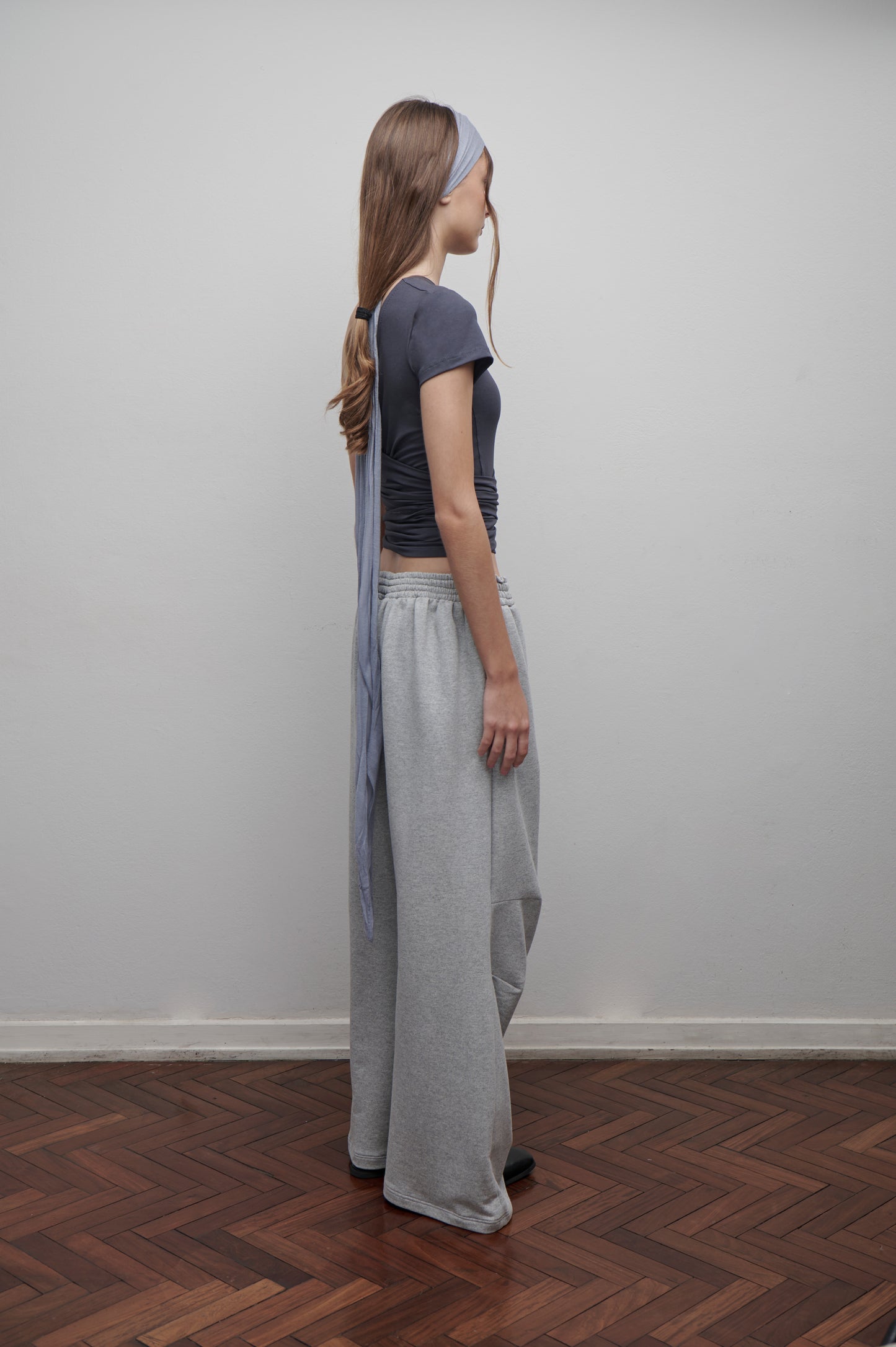 Pantalón Unisex gris melange