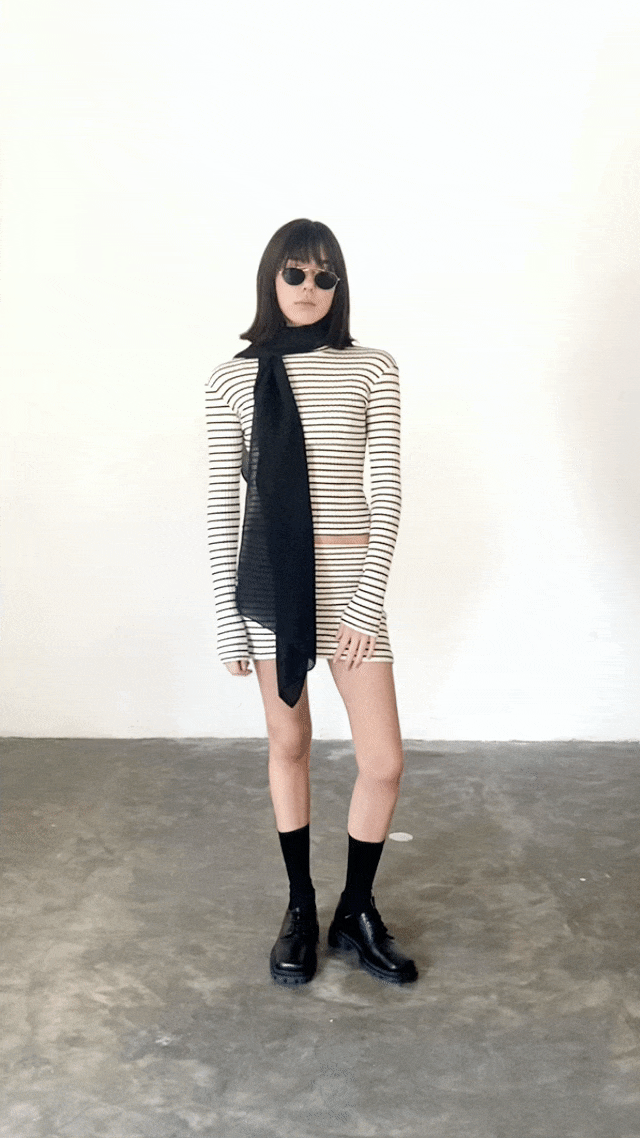 Minifalda rayada