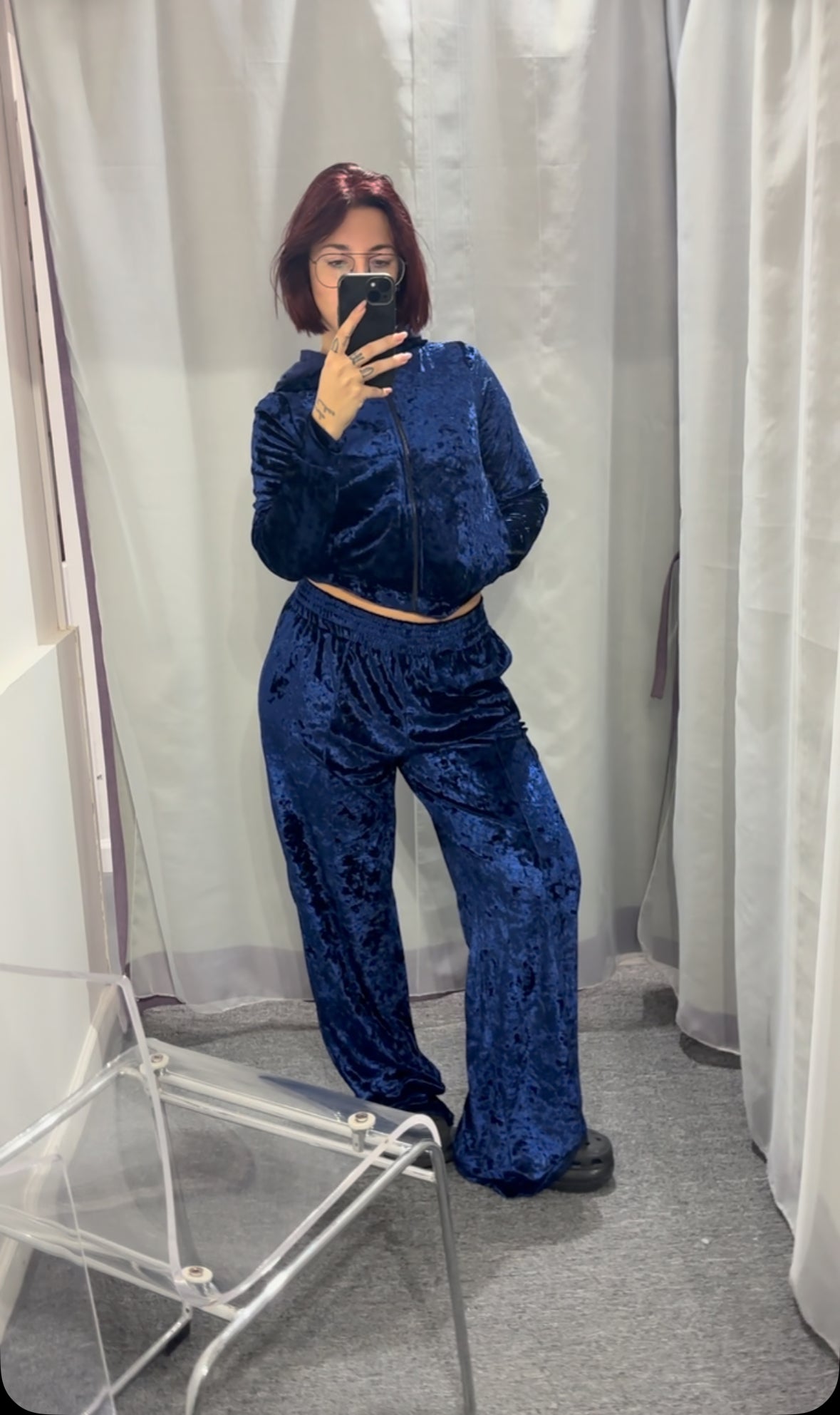 Campera Velvet Azul