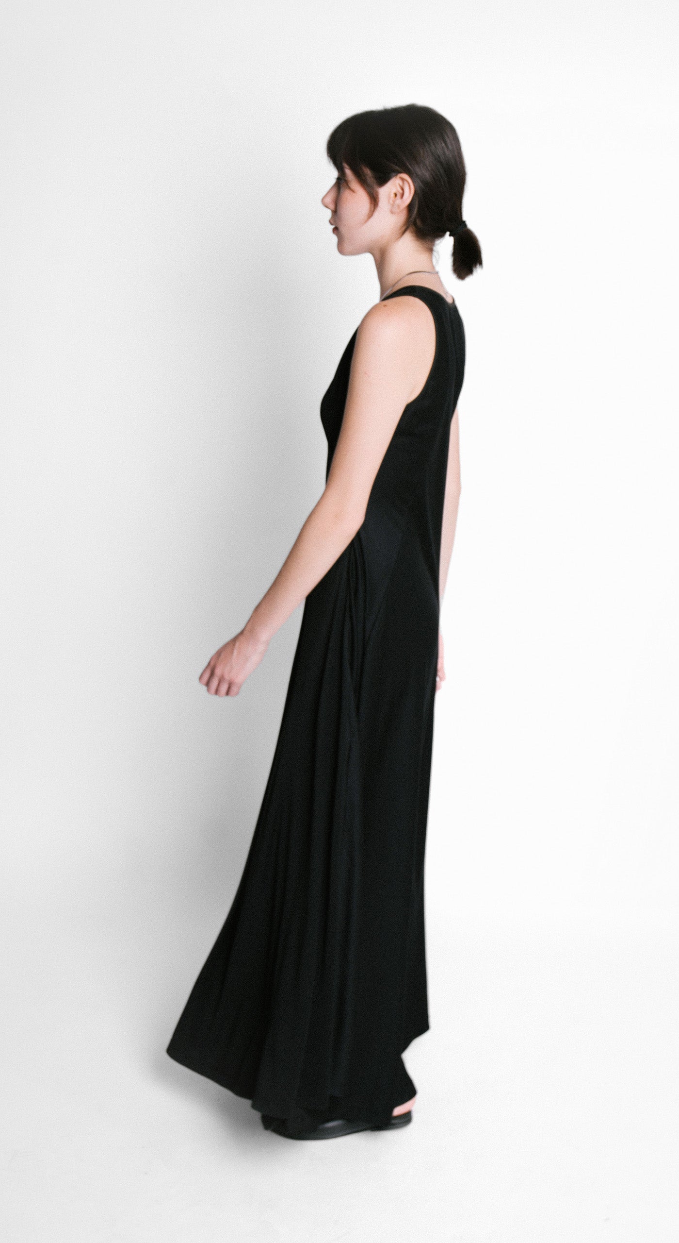 Vestido evasé negro