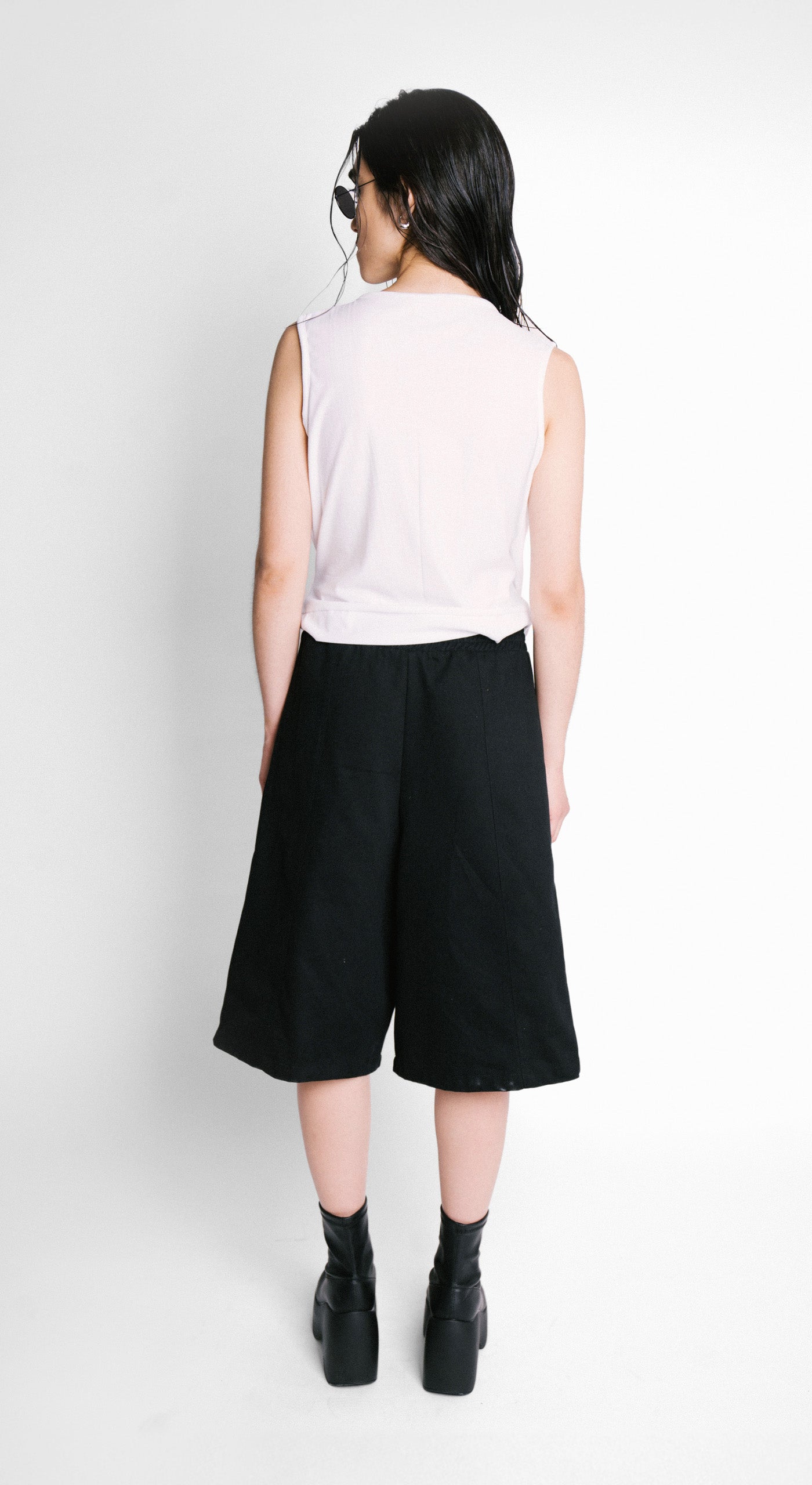 Blusa drapeada resort blanca