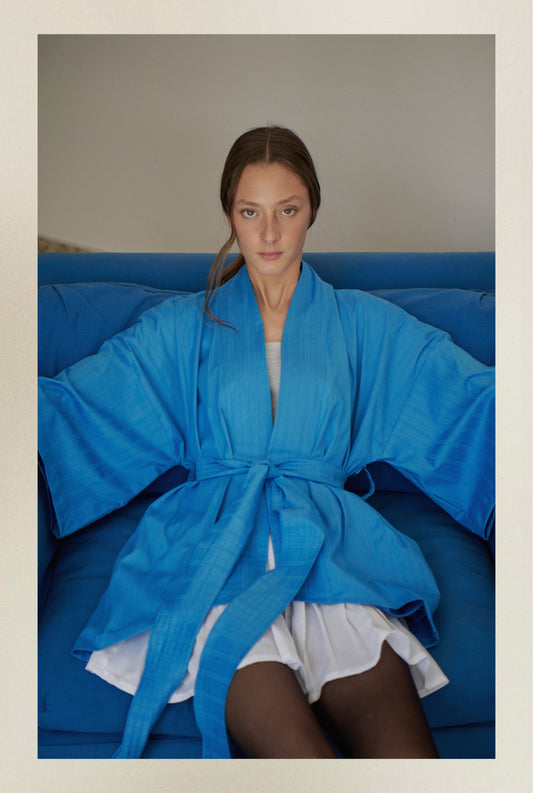 Kimono turquesa