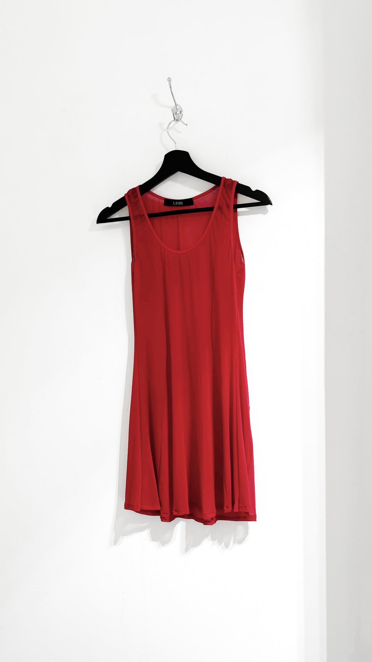 Vestido rojo microtul (muestra)